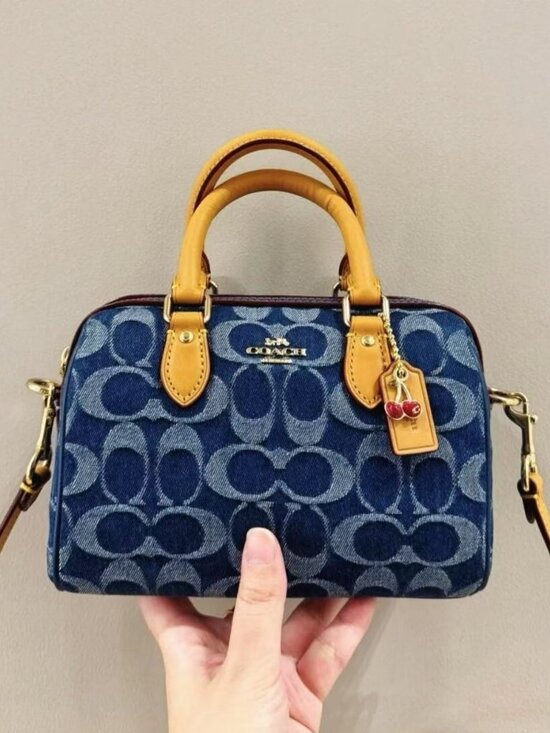 Coach Handbags - Mini Rowan Crossbody Bag In Signature Denim CY742